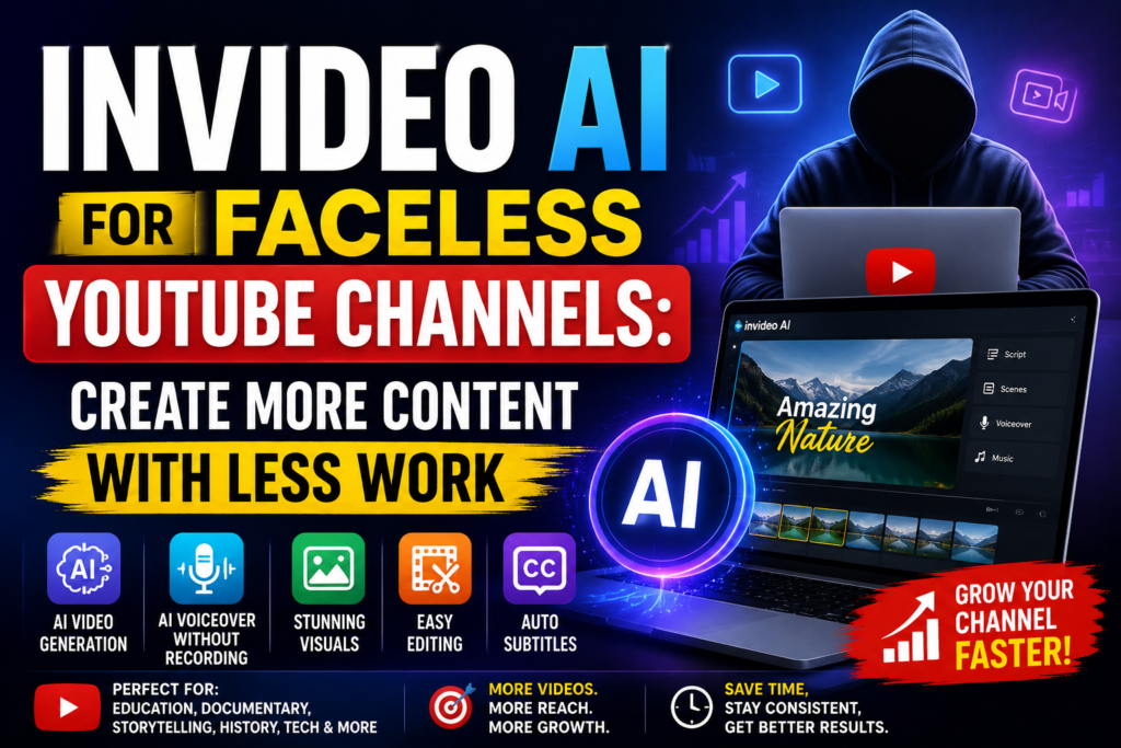 InVideo AI for Faceless YouTube: Create Videos Faster With AI