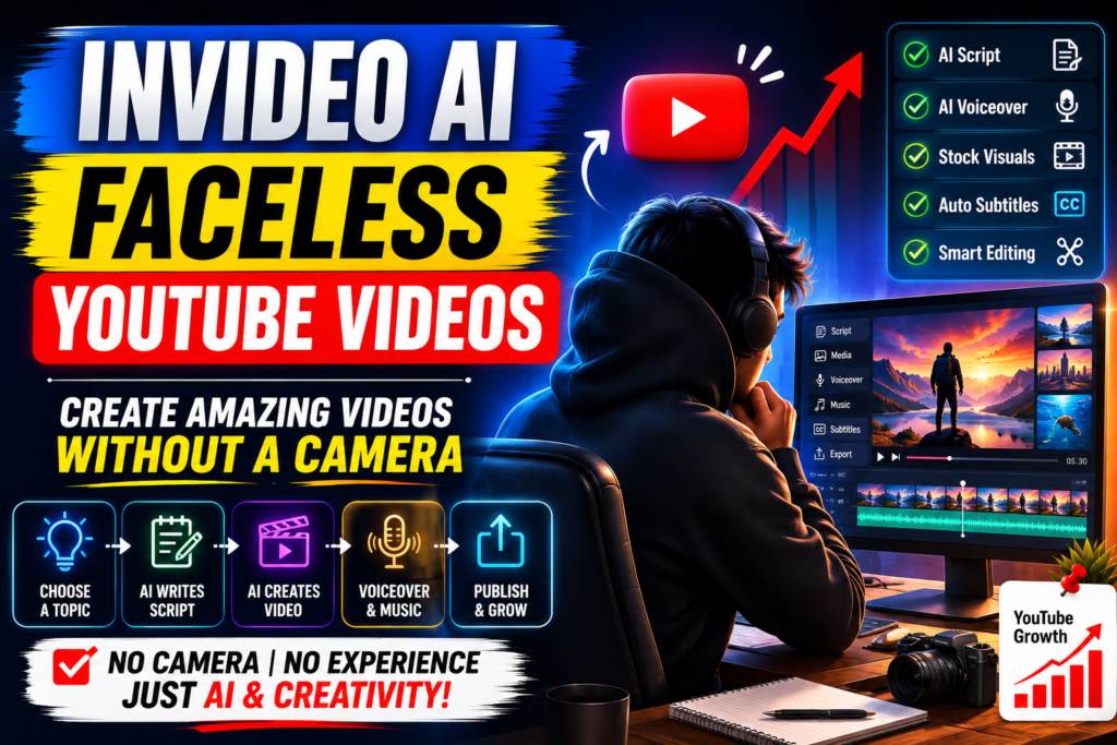 Invideo AI for Faceless YouTube Videos: Complete Guide
