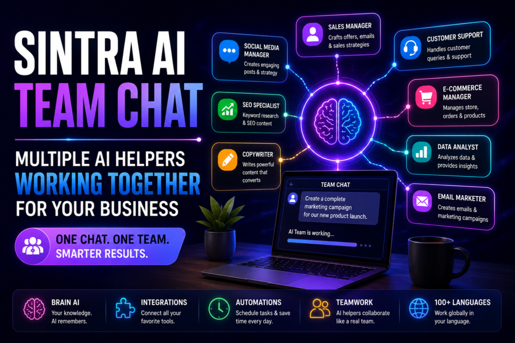 Sintra AI Team Chat: How AI Helpers Work Together