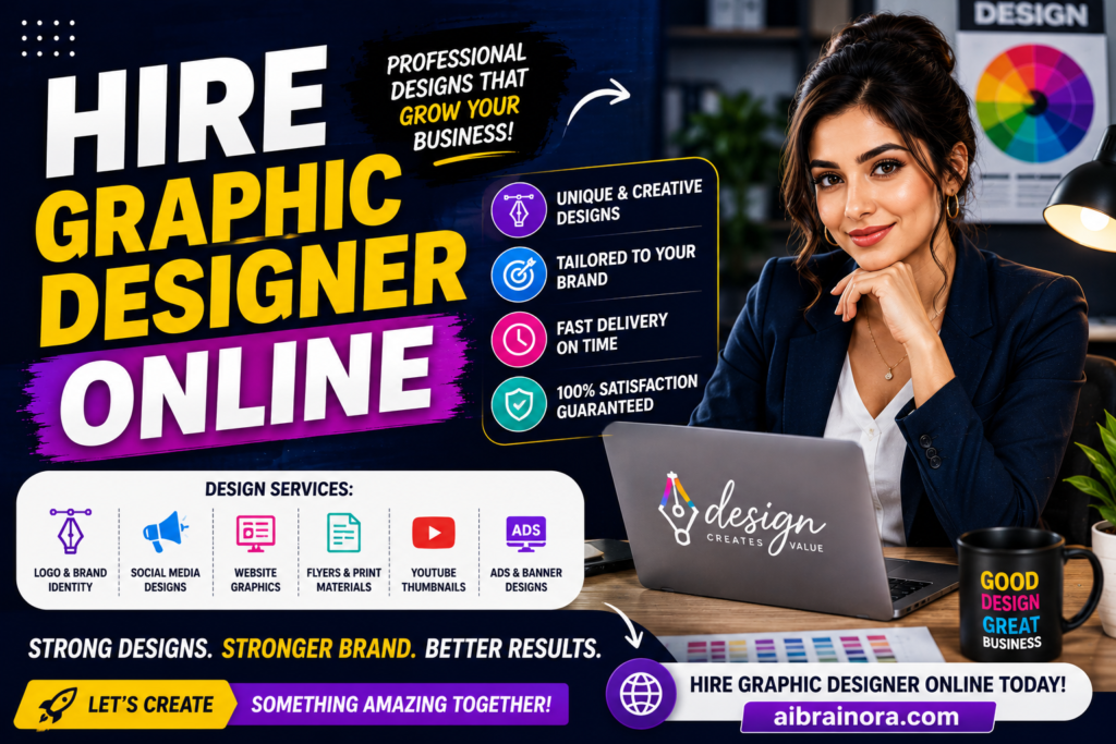 Hire Graphic Designer Online | Professional Design for Your Business