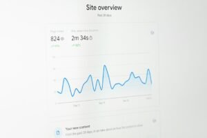 Computer screen showing a line graph