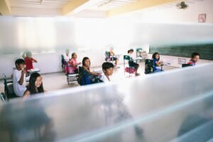 Young children in a classroom
